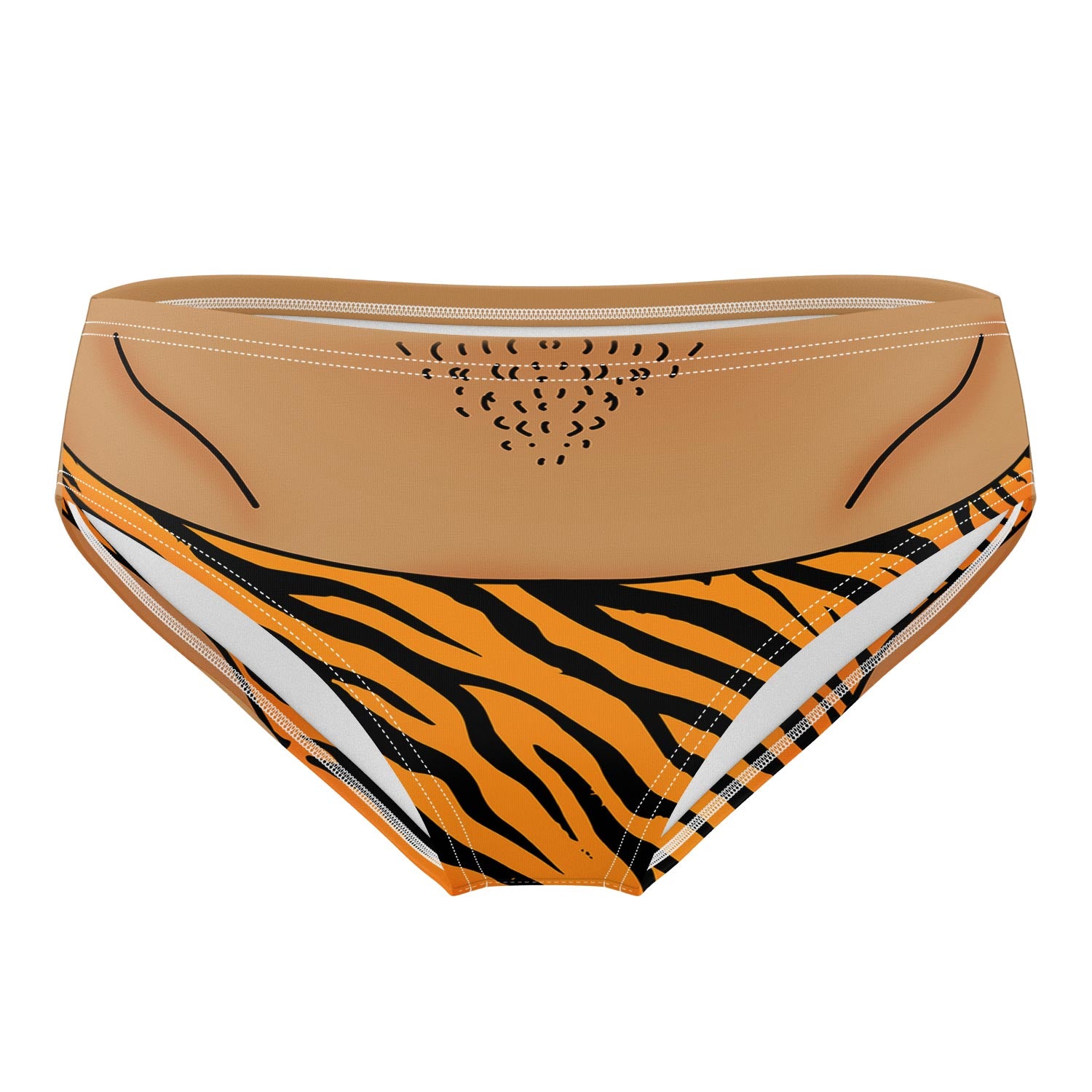 Zebra Thong Swim Trunks