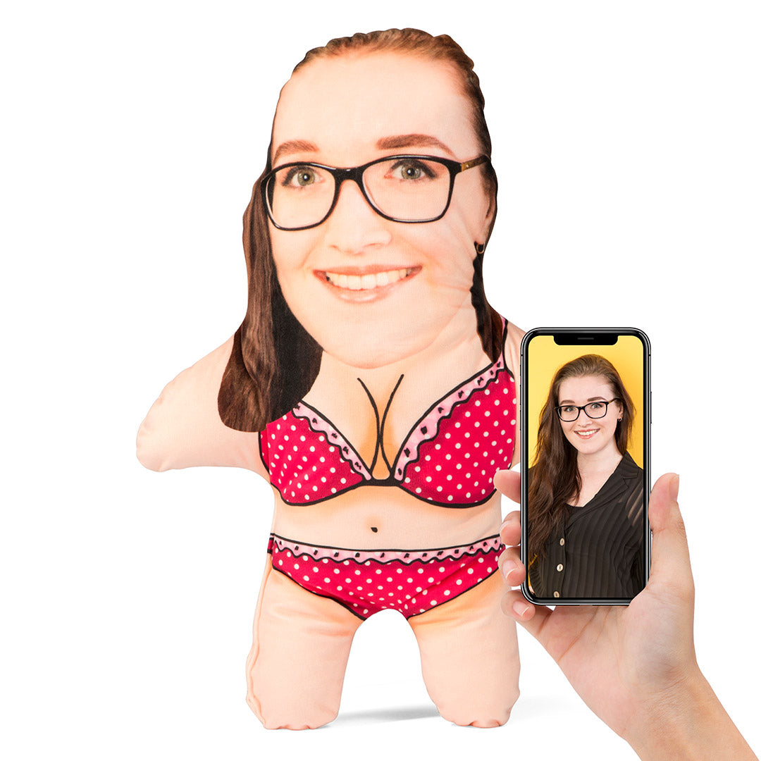 Personalised Bikini Babe Face Pillow