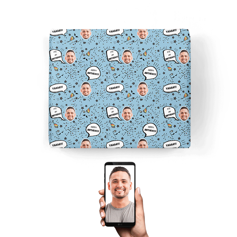 Birthday Speech Bubbles Wrapping Paper