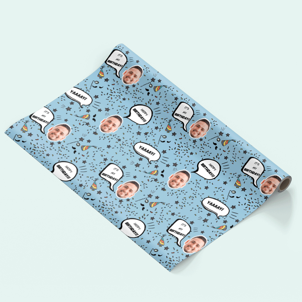 Birthday Speech Bubbles Wrapping Paper