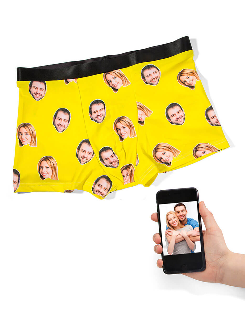 Couples Boxers With Your Photo On