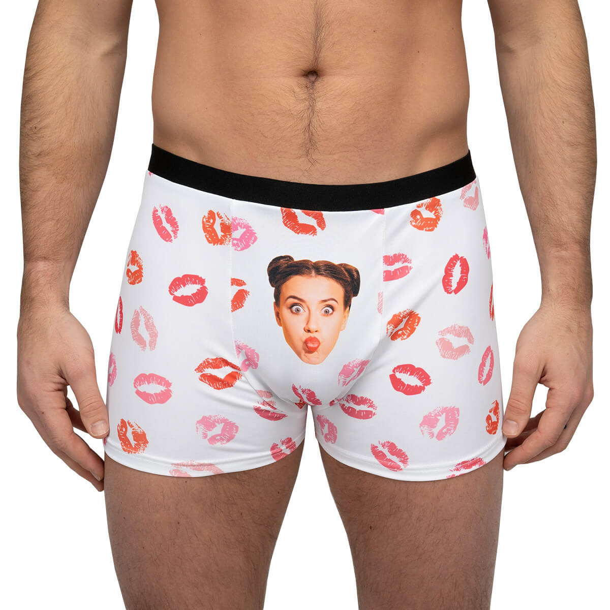 Kiss Face Boxers  Personalised Boxers