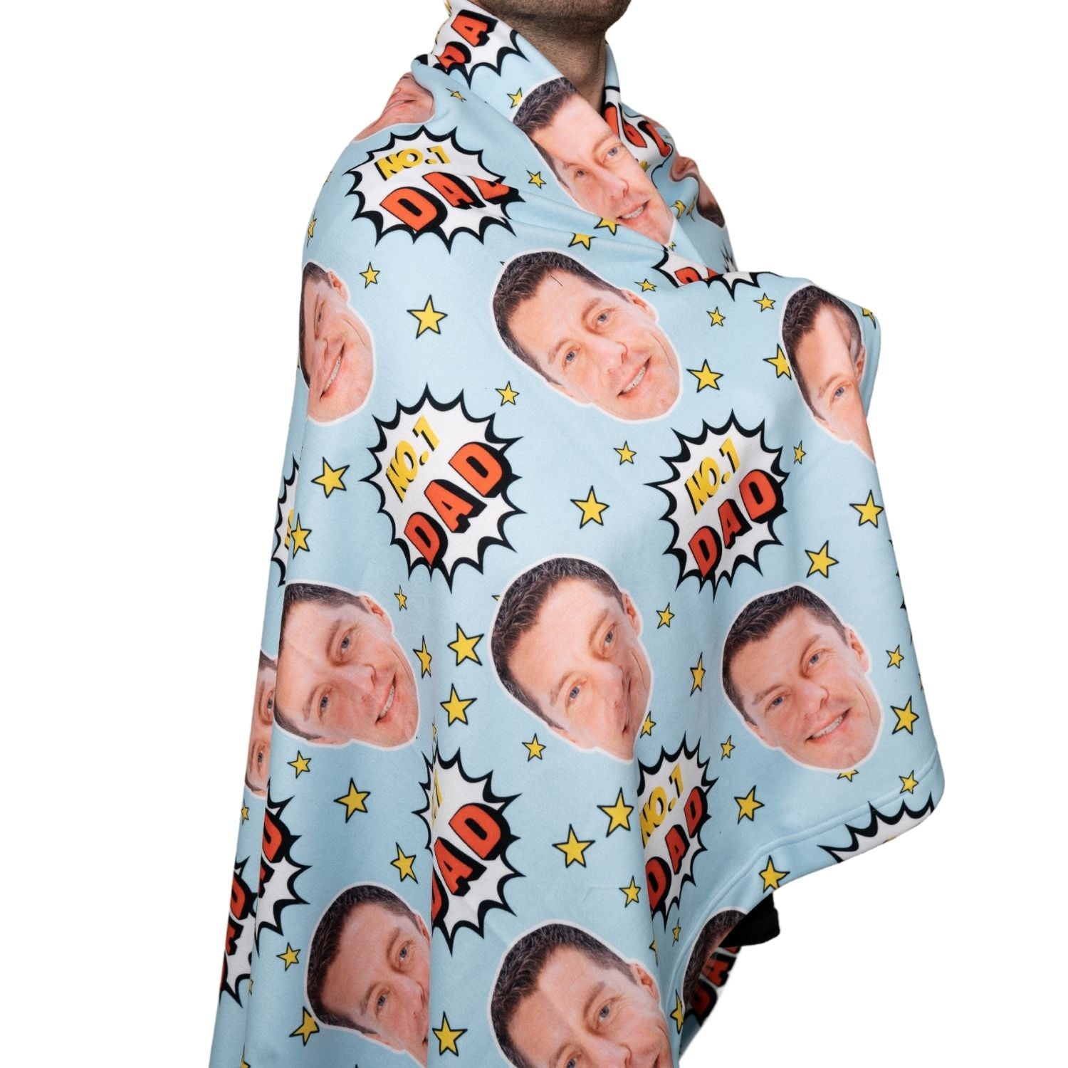 Number 1 Dad Personalised Blanket