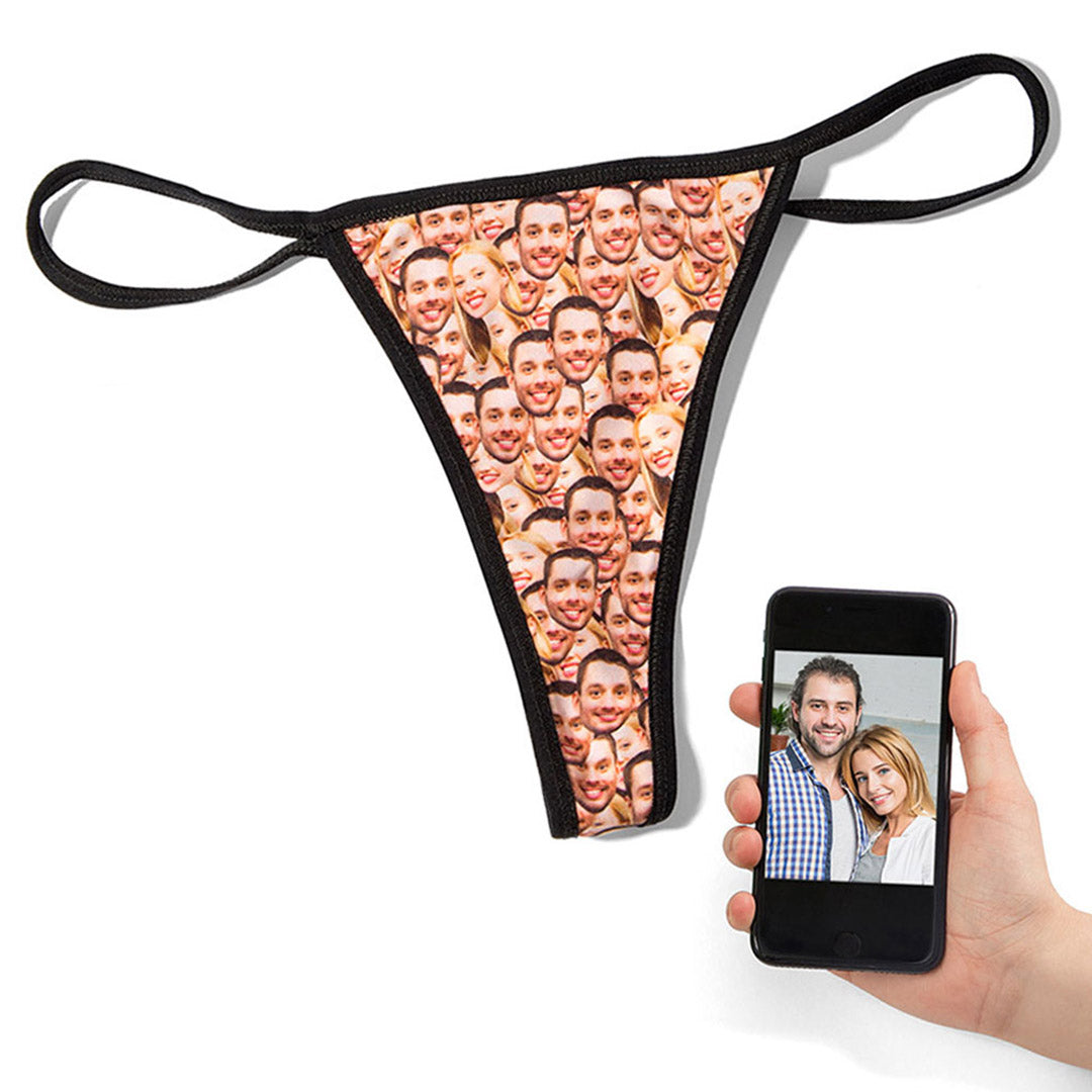 Face Mash Personalised Thong