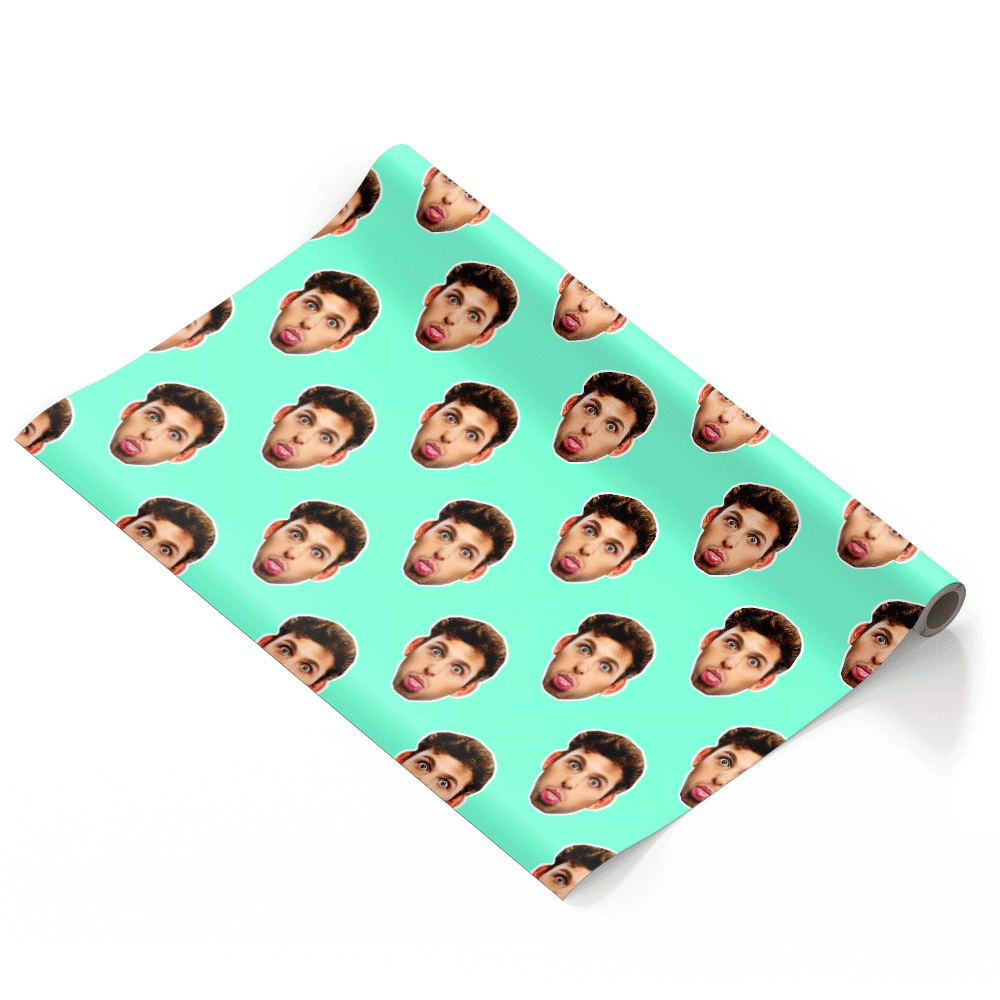Your Face Pattern Personalised Wrapping Paper