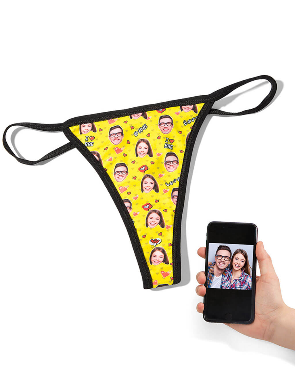 I Love Bae Face Thong