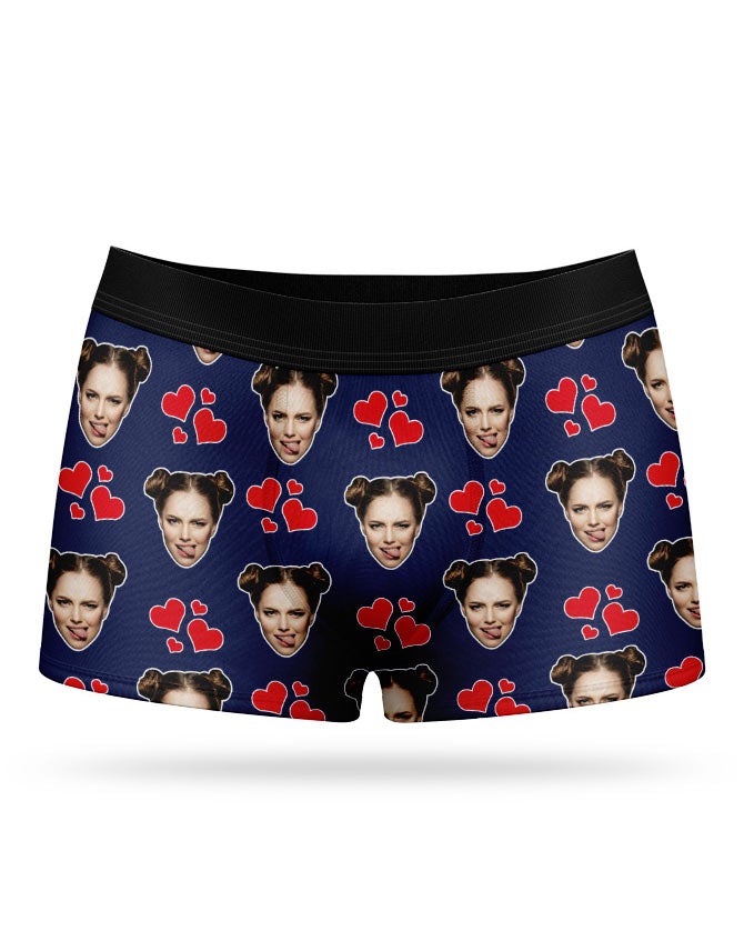 Dark Blue My Valentine Boxers