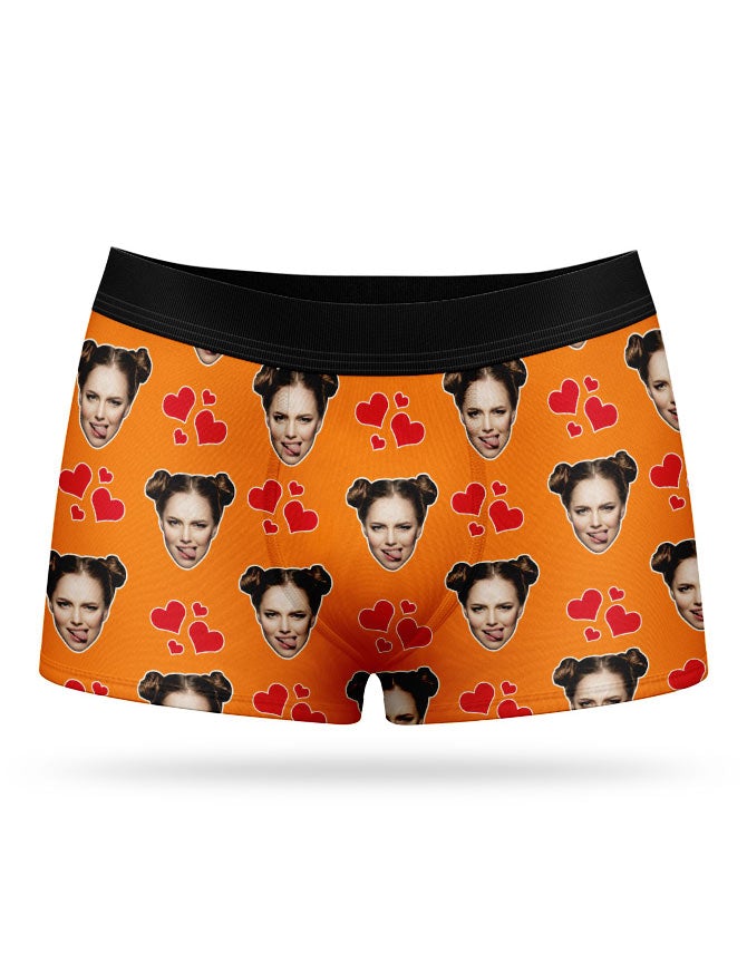 Orange My Valentine Boxers