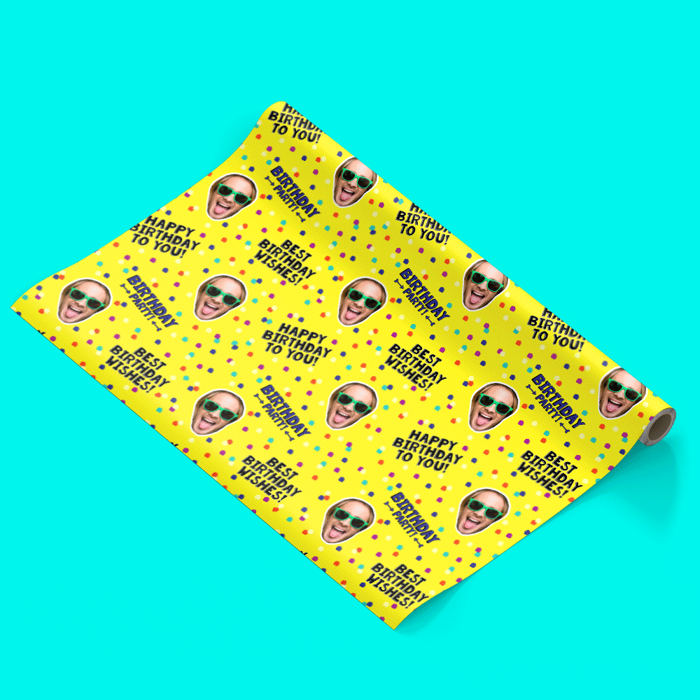 Birthday Polka Dot Personalised Wrapping Paper