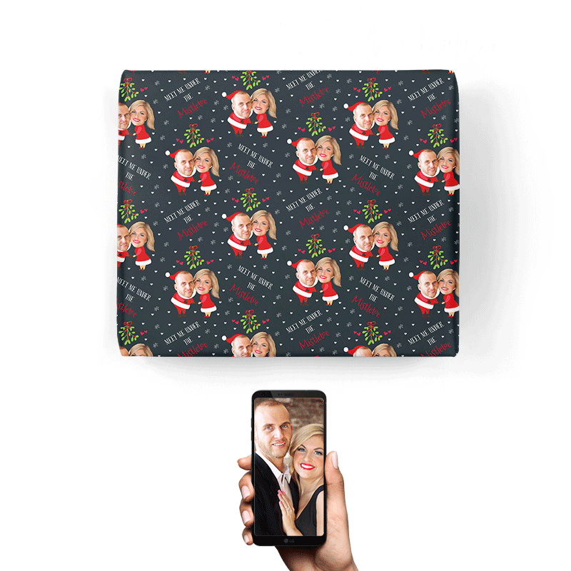 Christmas Mistletoe Wrapping Paper