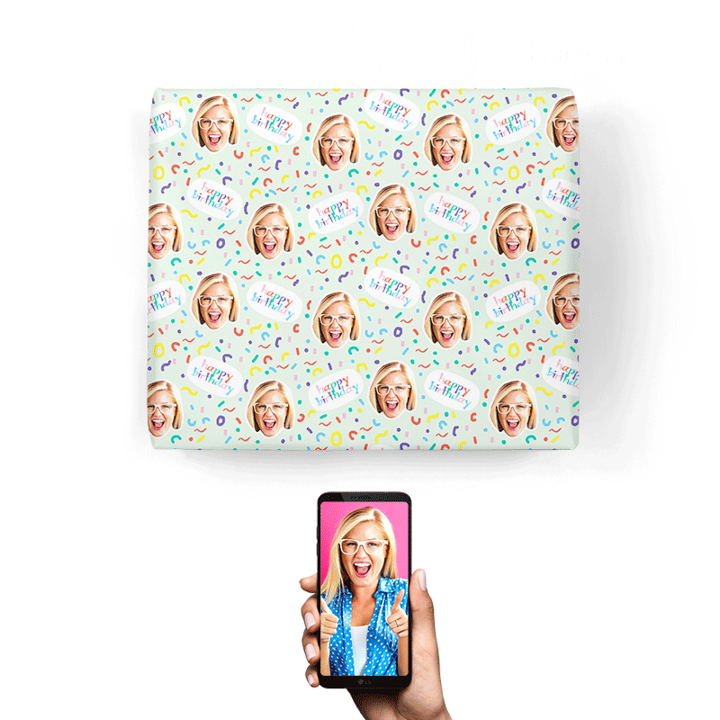Birthday Squiggles Wrapping Paper
