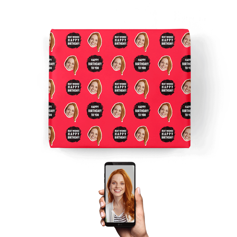 Best Wishes Personalised Birthday Wrapping Paper