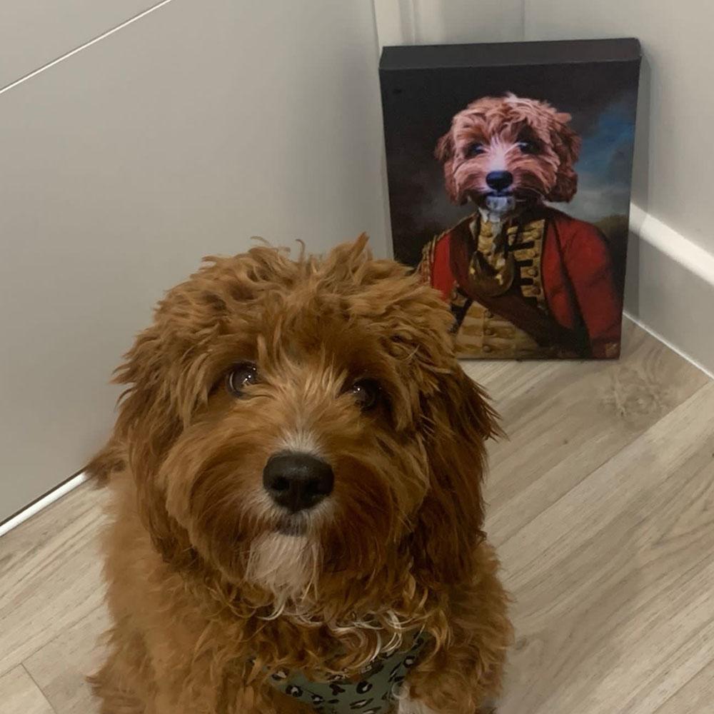Dog Royal Regiment Portrait Canvas