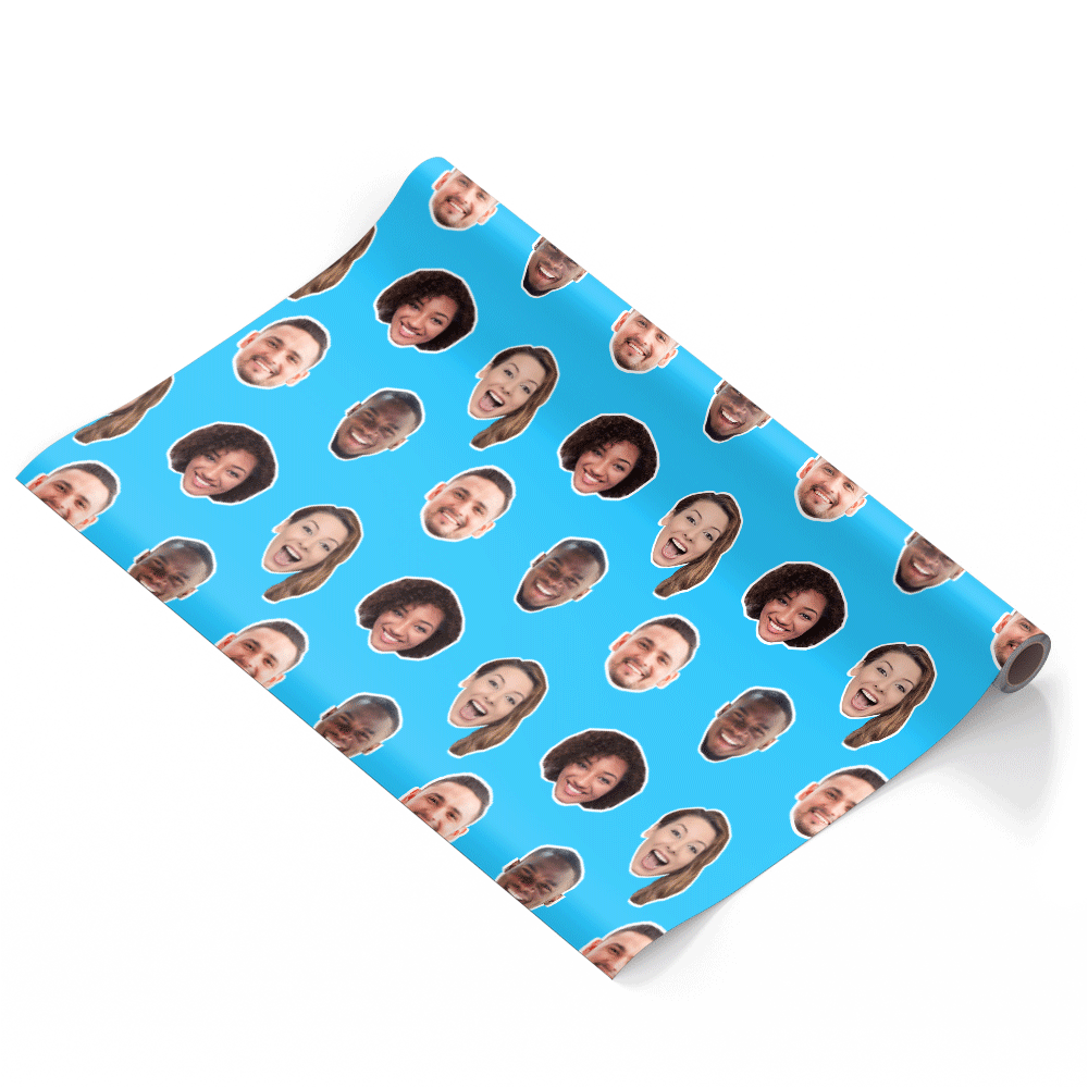 Friends Faces Personalised Wrapping Paper