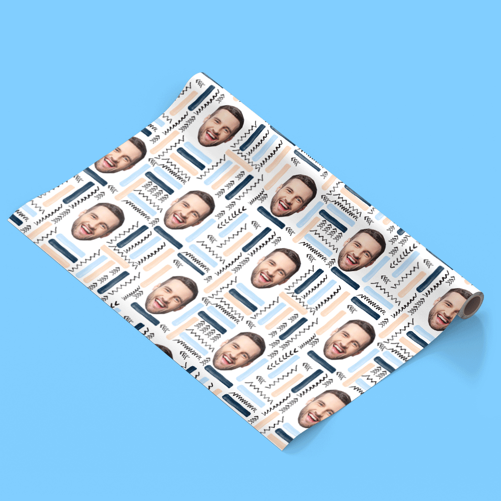 Your Face Abstract Personalised Wrapping Paper