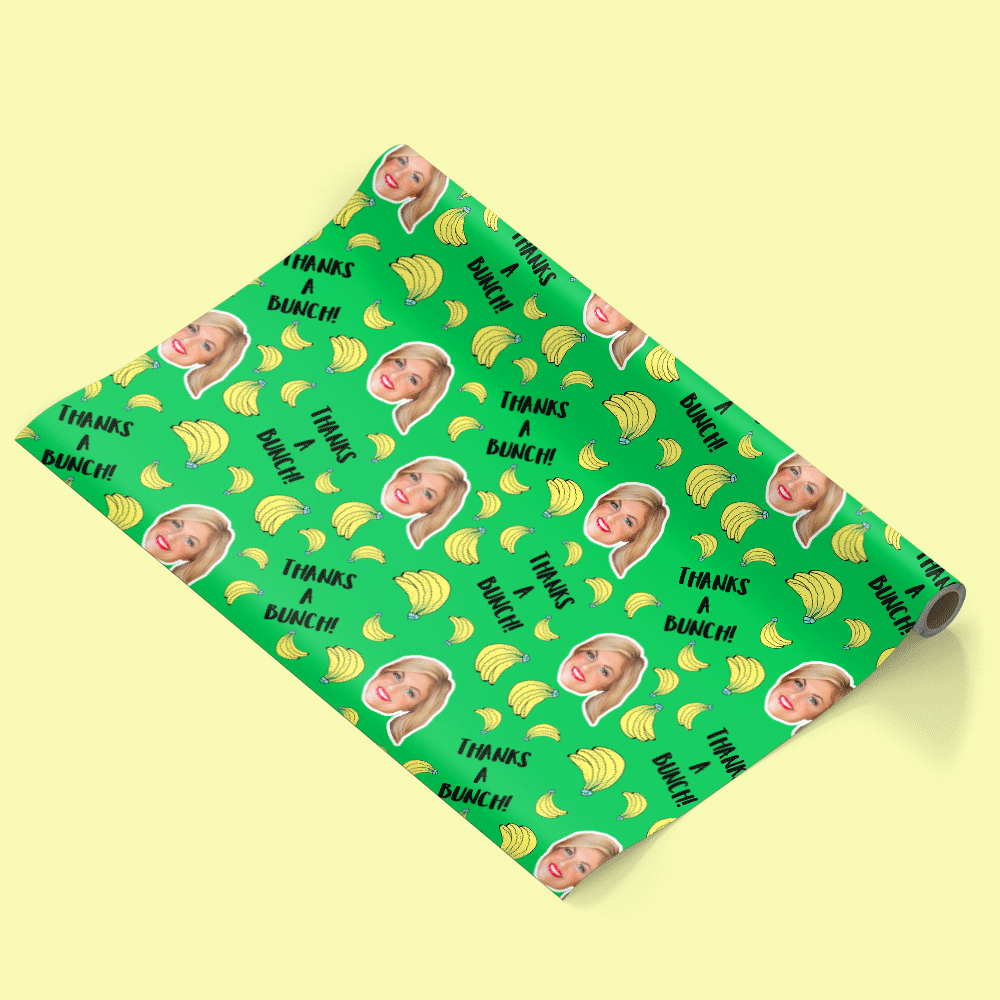 Thanks A Bunch Personalised Wrapping Paper