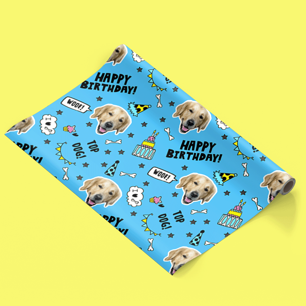 Birthday Dog Wrapping Paper