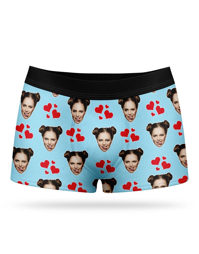Baby Blue My Valentine Boxers