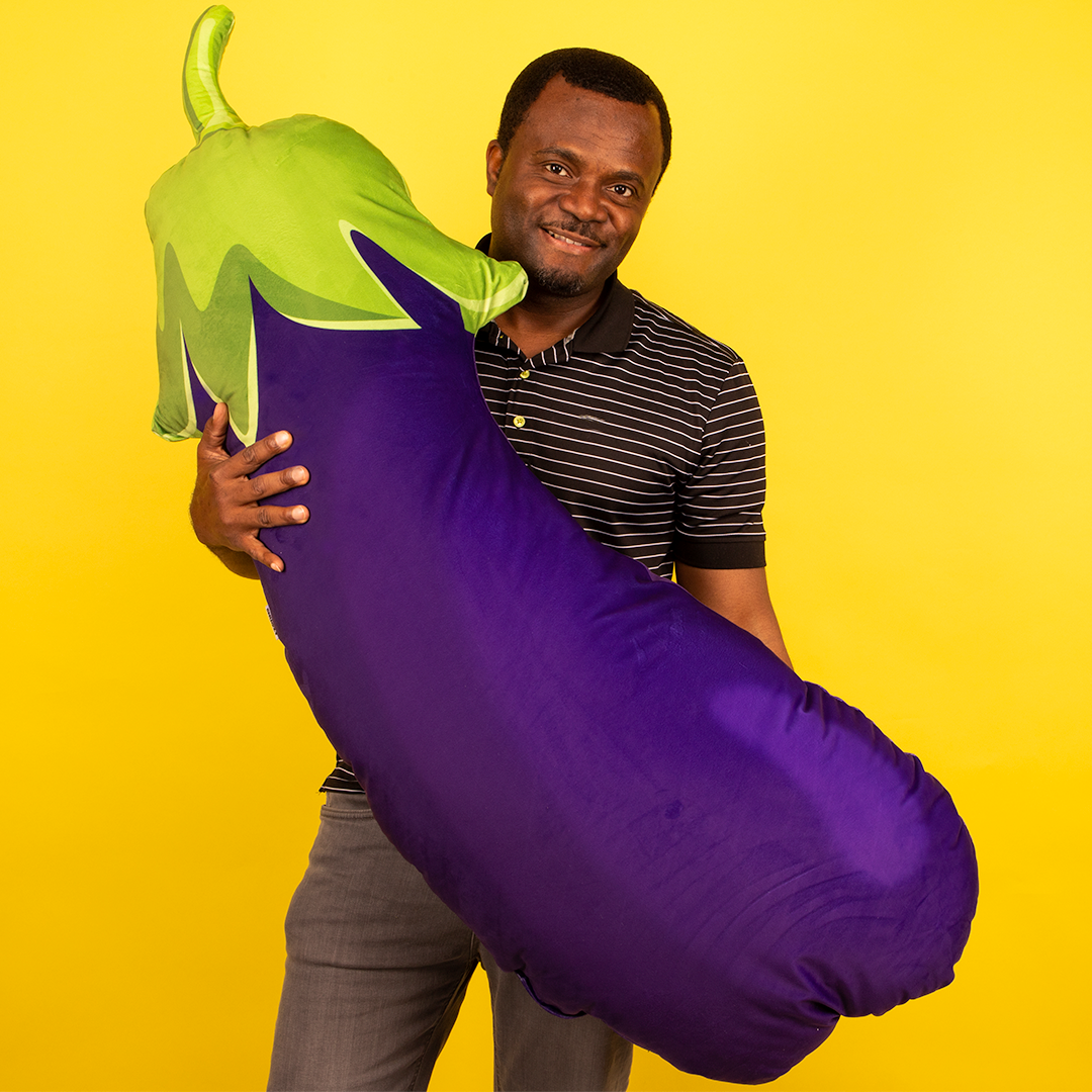 Giant Aubergine Cushion