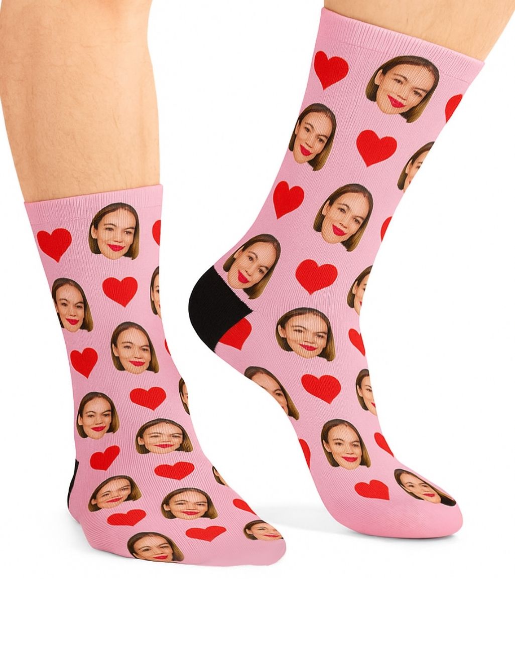 Face Hearts personalised Socks