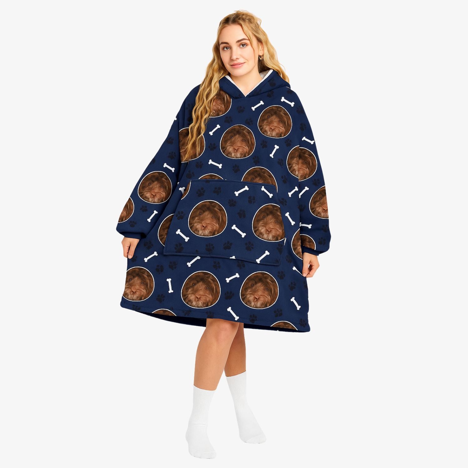 Your Dog Custom Hoodie Blanket