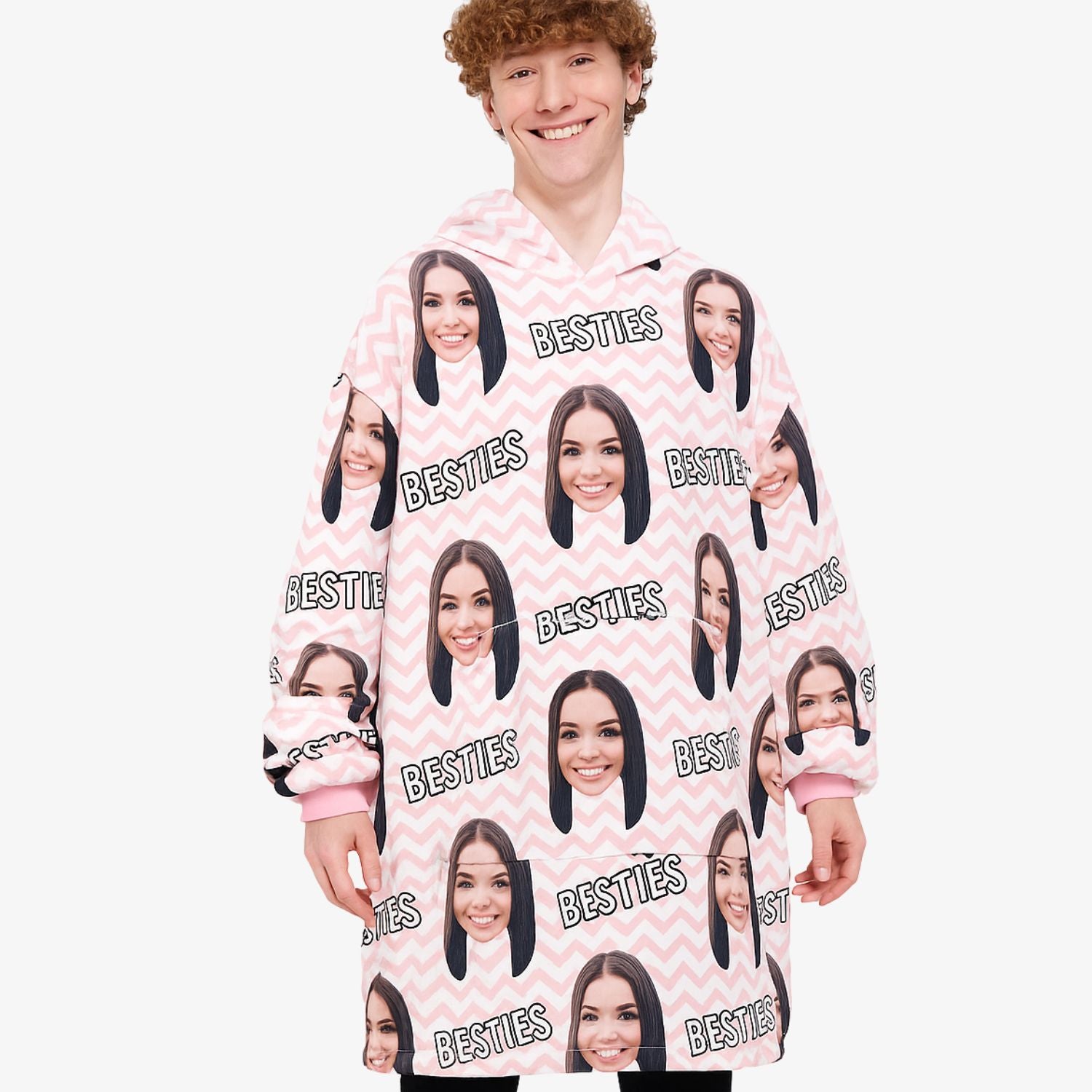 Besties Personalised Hoodie Blanket