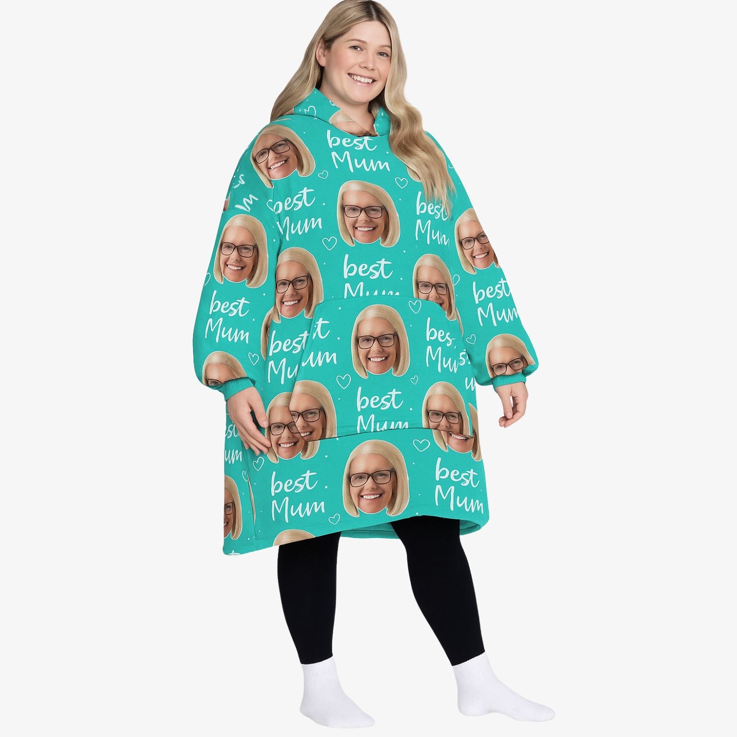 Best Mum Custom Hoodie Blanket
