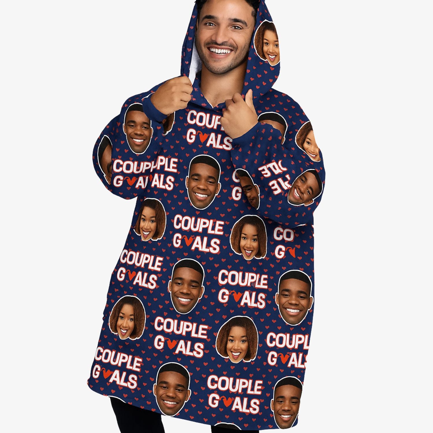 Couple Goals Custom Hoodie Blanket