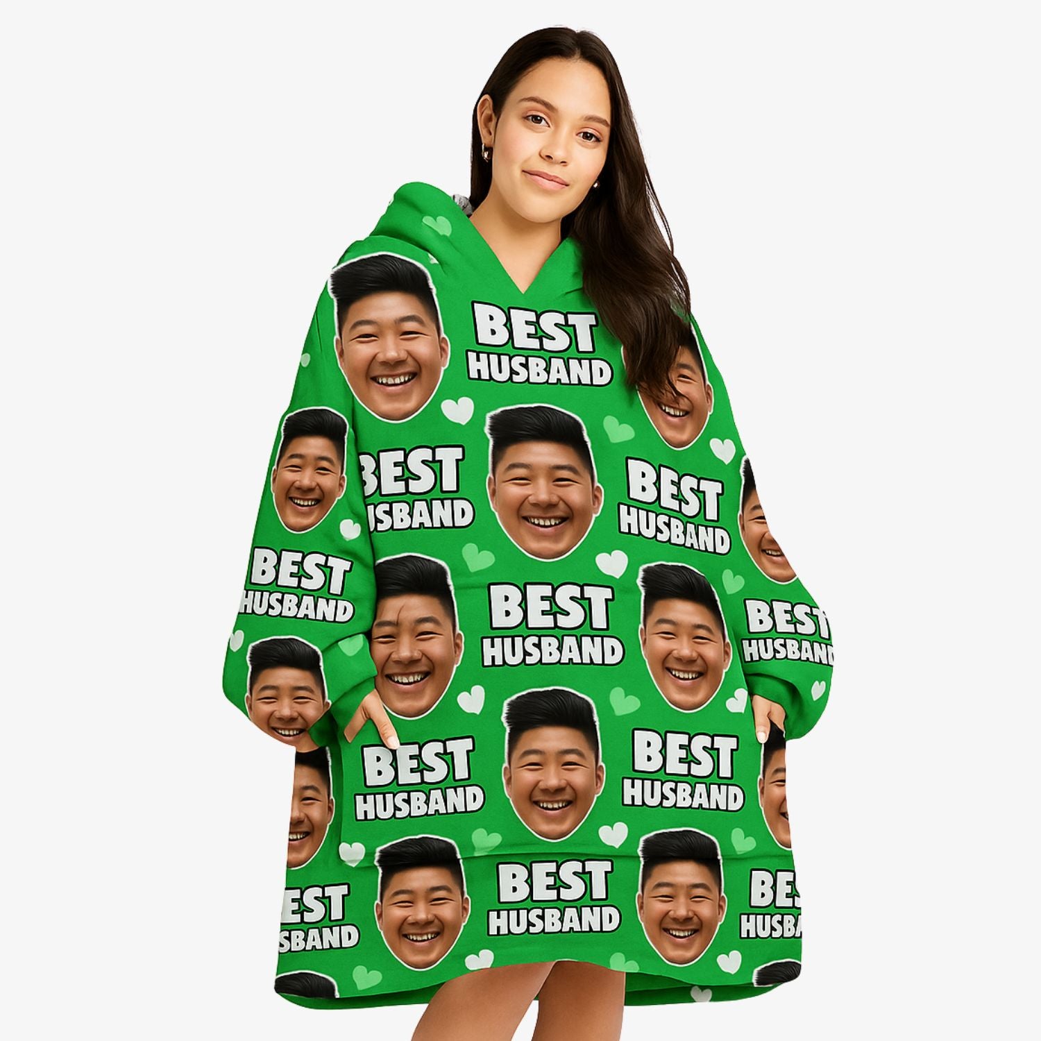 Best Husband Custom Hoodie Blanket