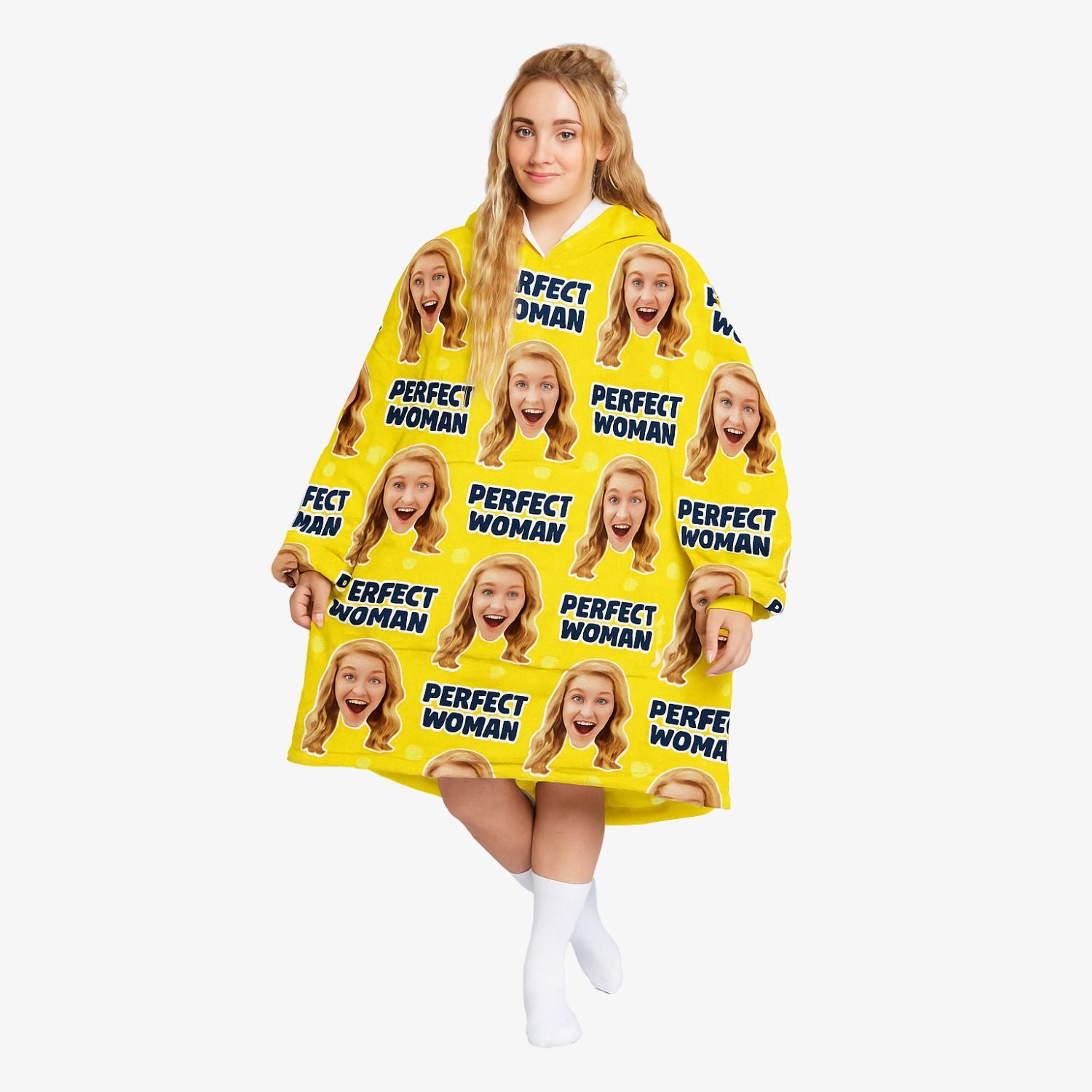 Perfect Woman Custom Hoodie Blanket