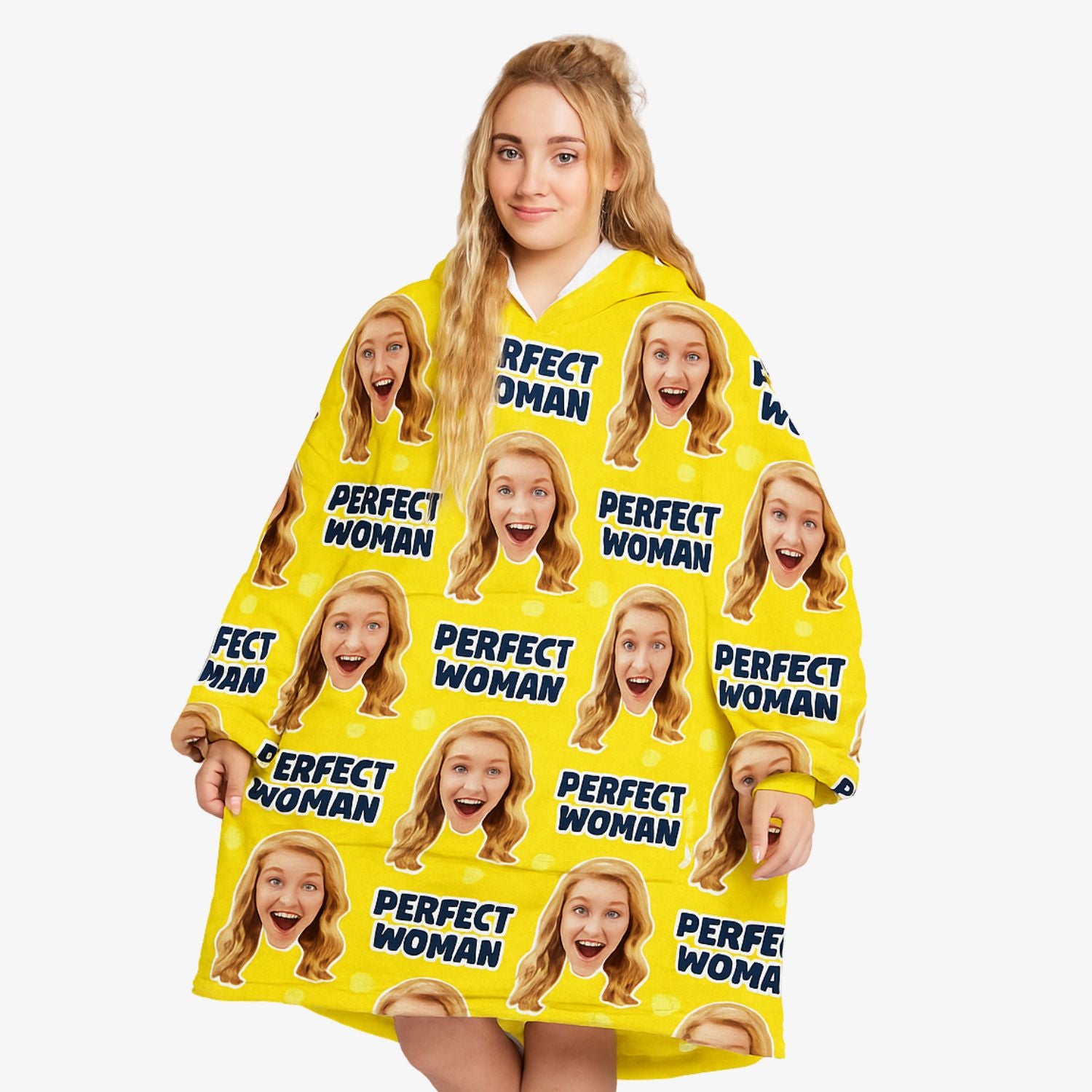 Perfect Woman Custom Hoodie Blanket