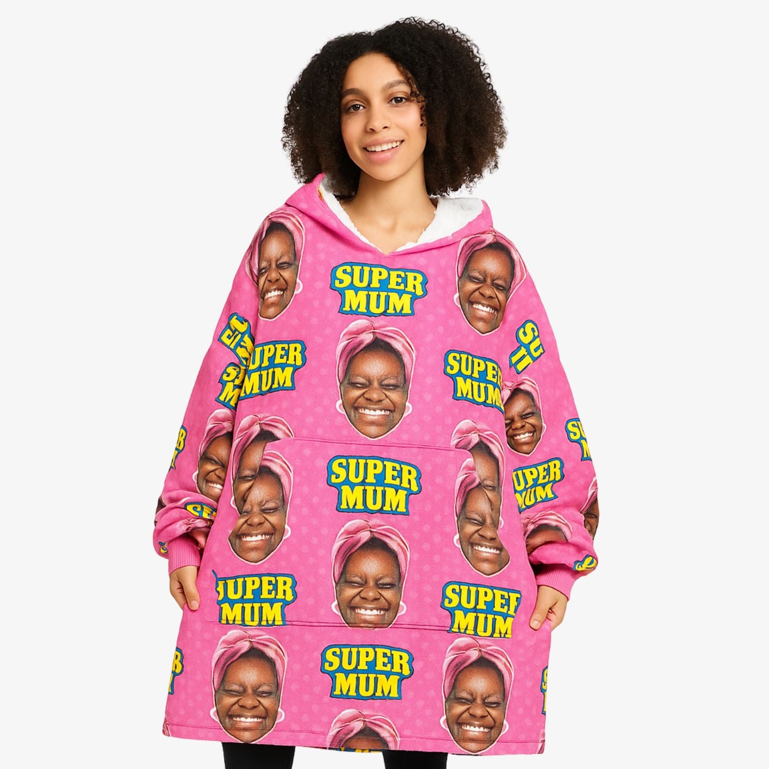 Super Mum Custom Hoodie Blanket