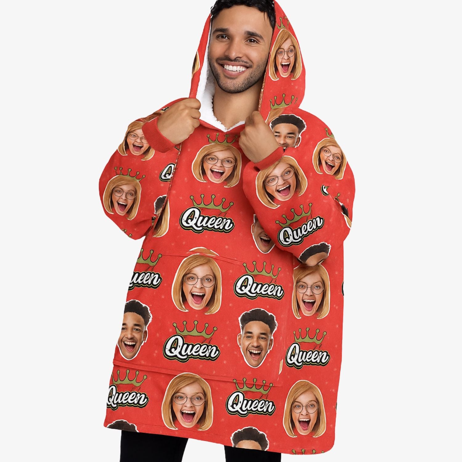 The Queen Custom Hoodie Blanket