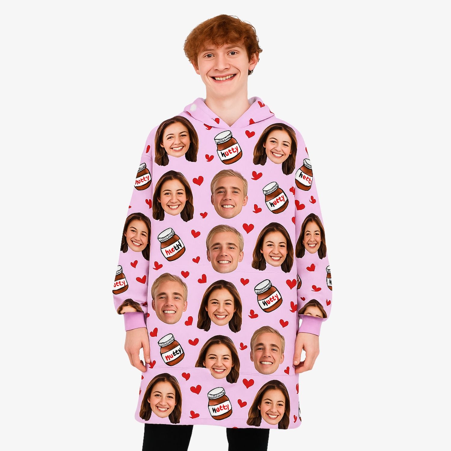 Nutty about You Personalised Hoodie Blanket