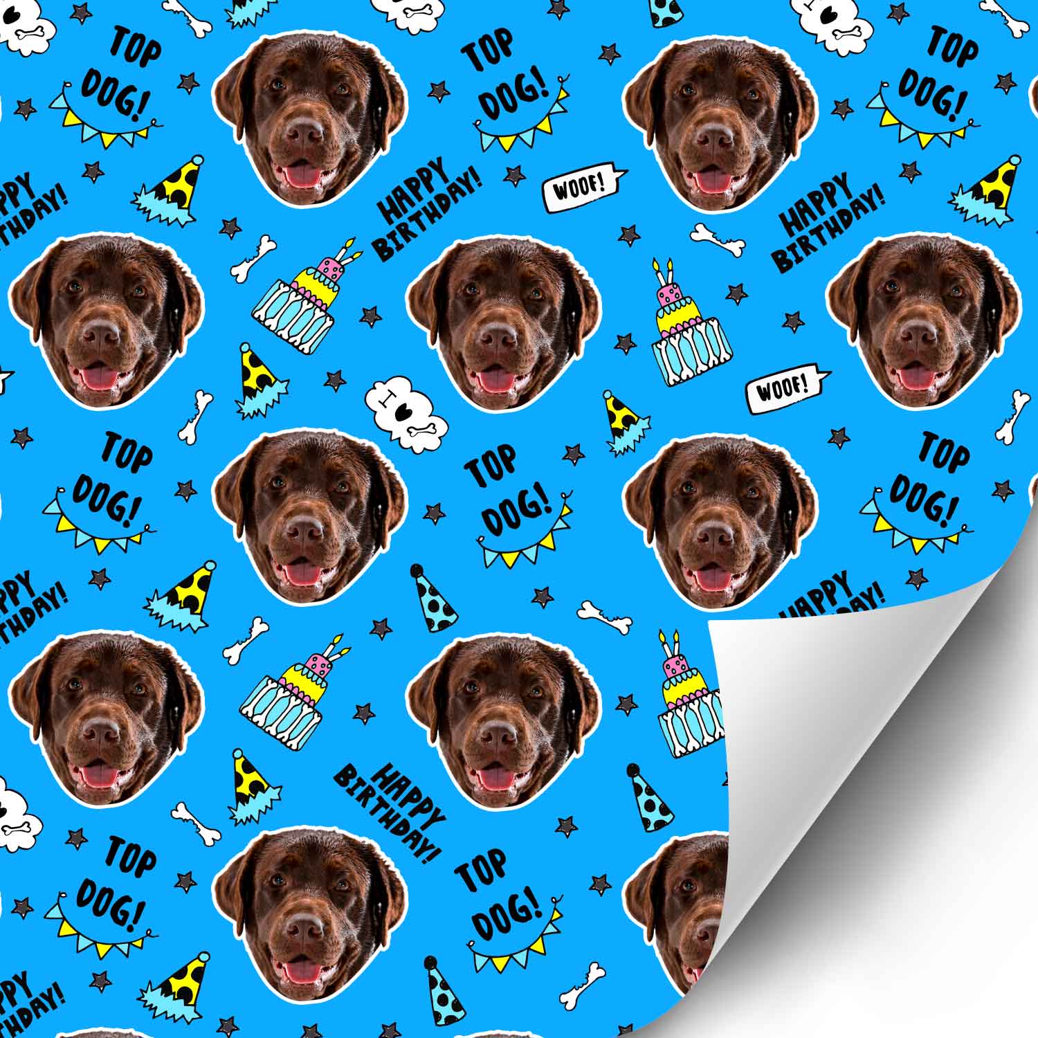 Birthday Dog Wrapping Paper