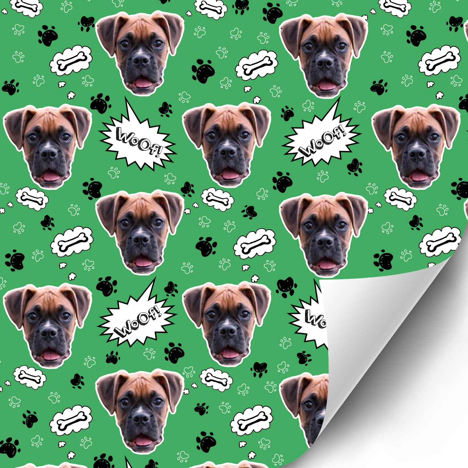 Woof You Dad' - Personalized Dog Wrapping Paper