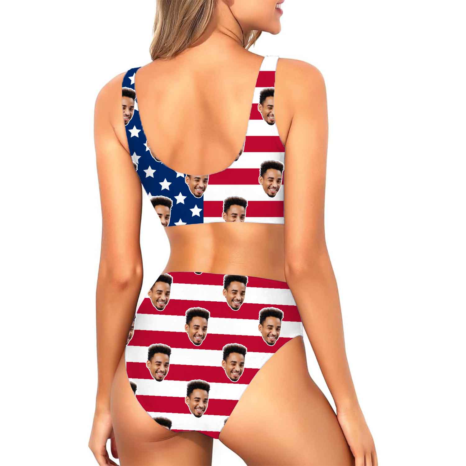 USA Flag Custom Made Bikini Set