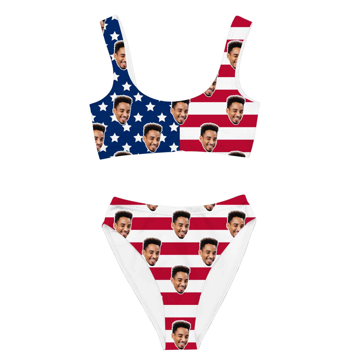 USA Flag Custom Made Bikini Set