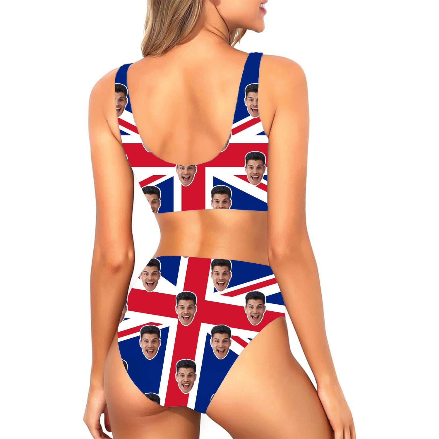 Union Jack Flag Custom Made Bikini Set