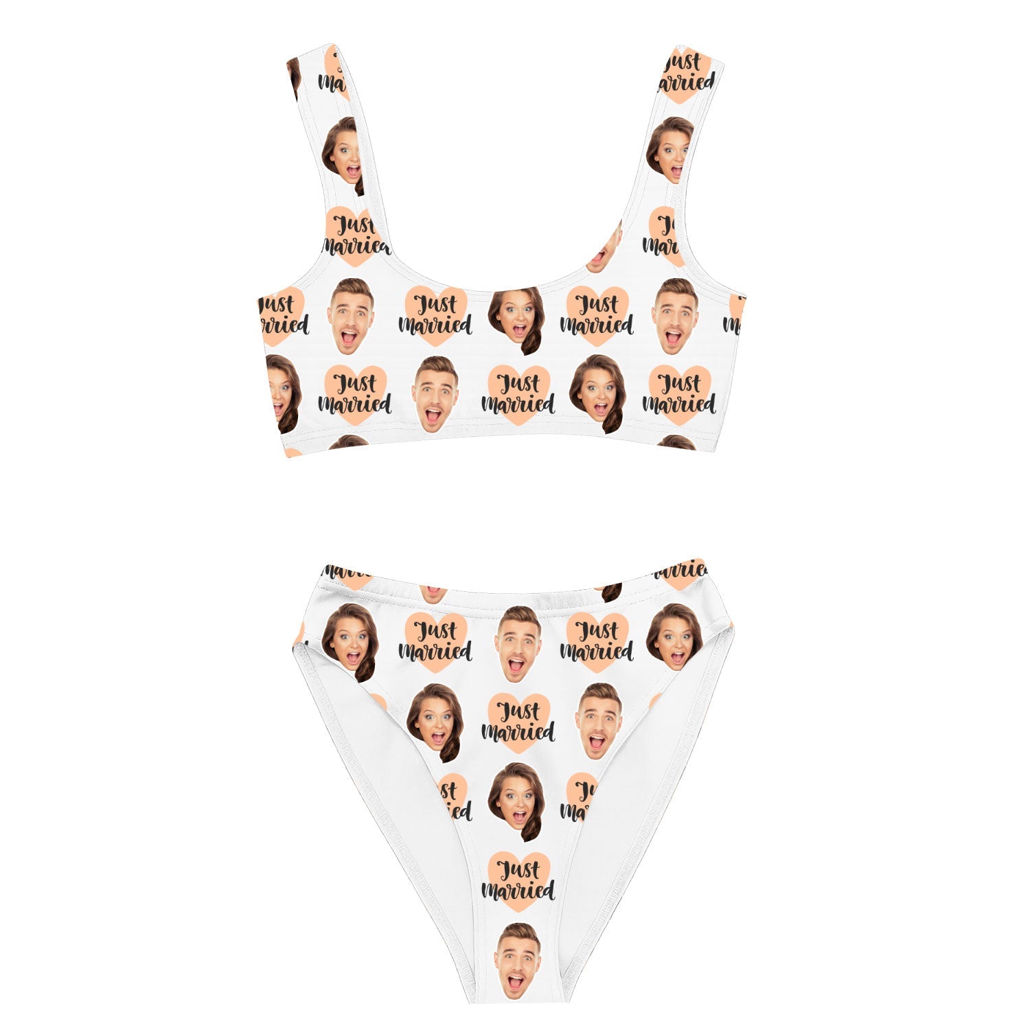 Just Married Custom Made Bikini Set