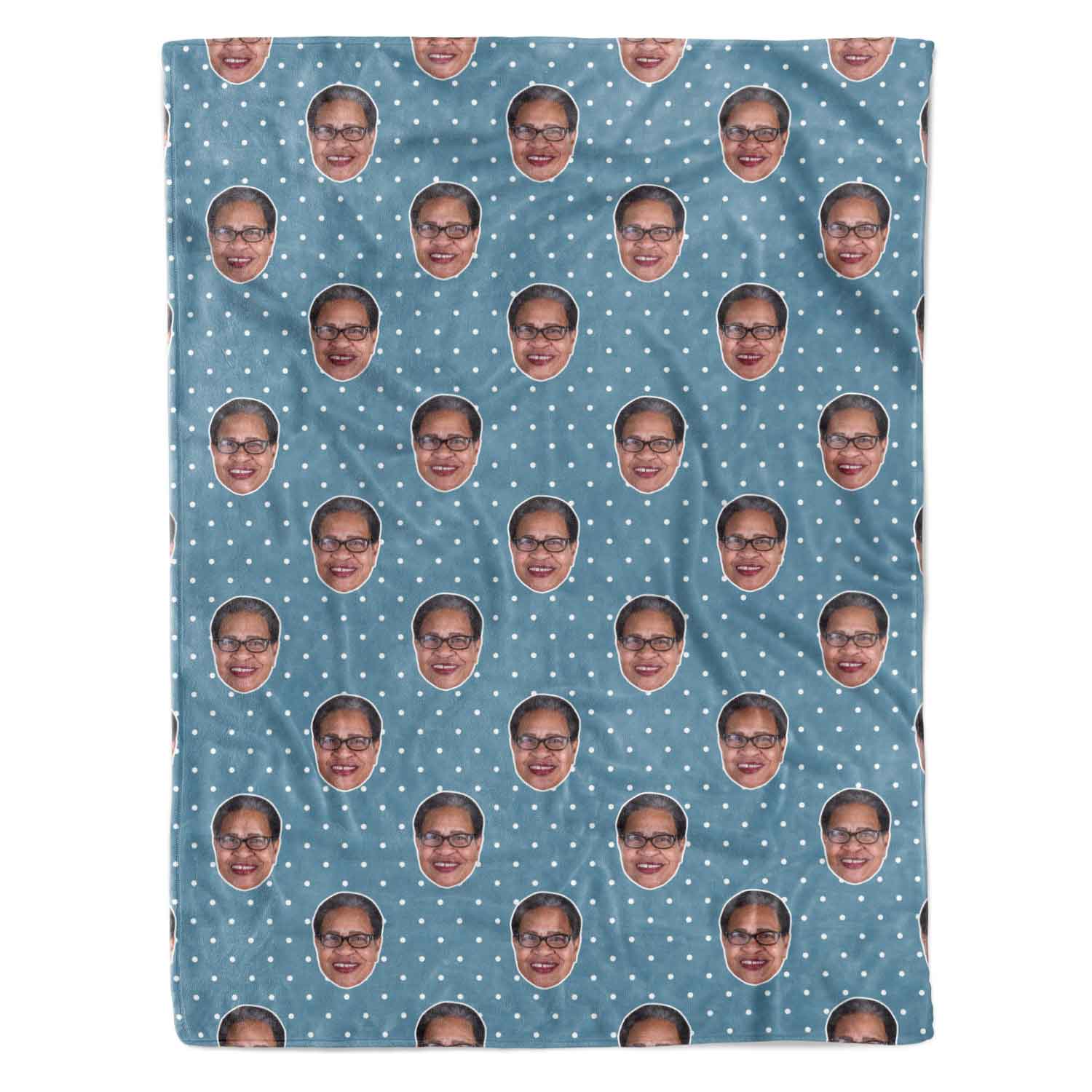 Face Polka Personalised Blanket