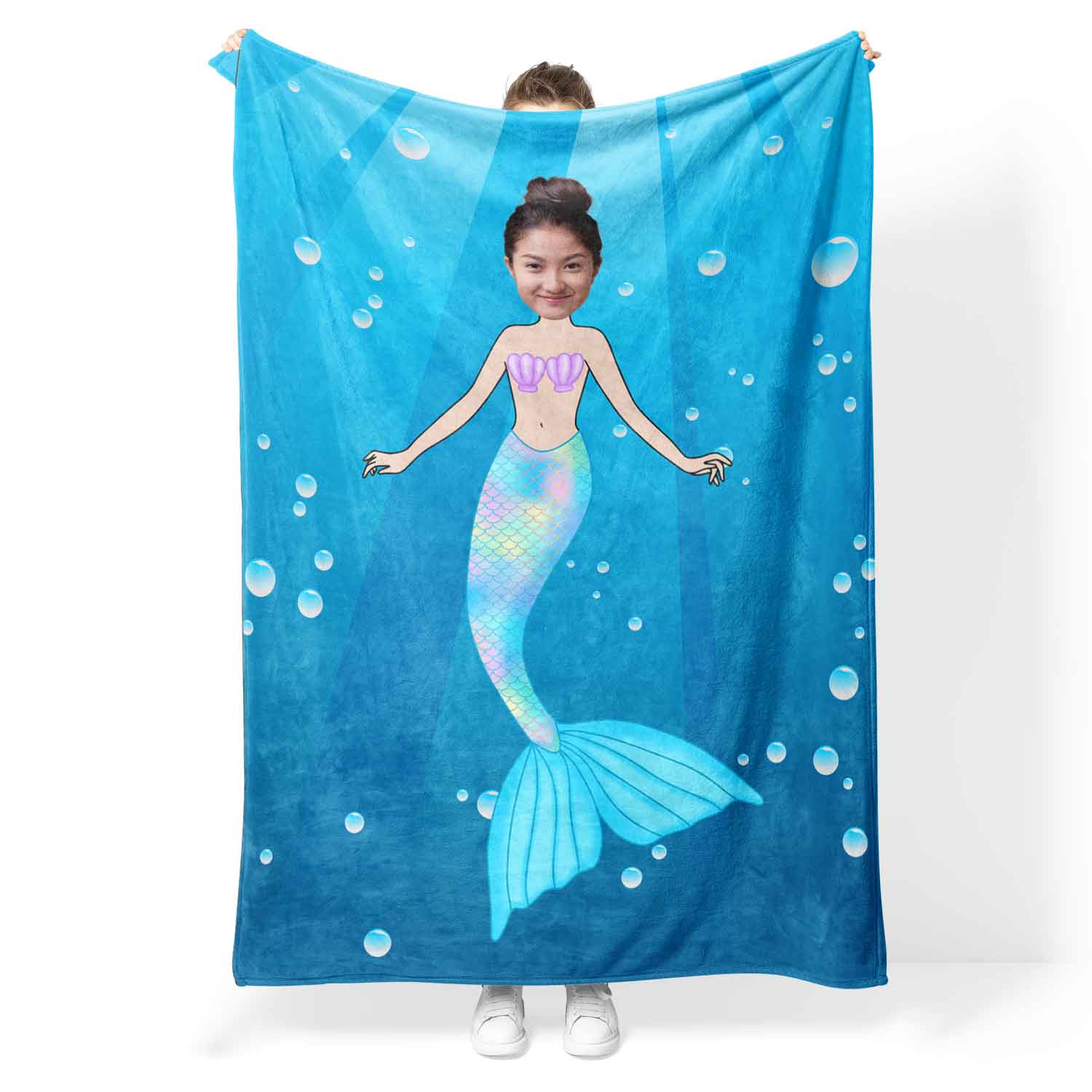 Mermaid Personalised Blanket
