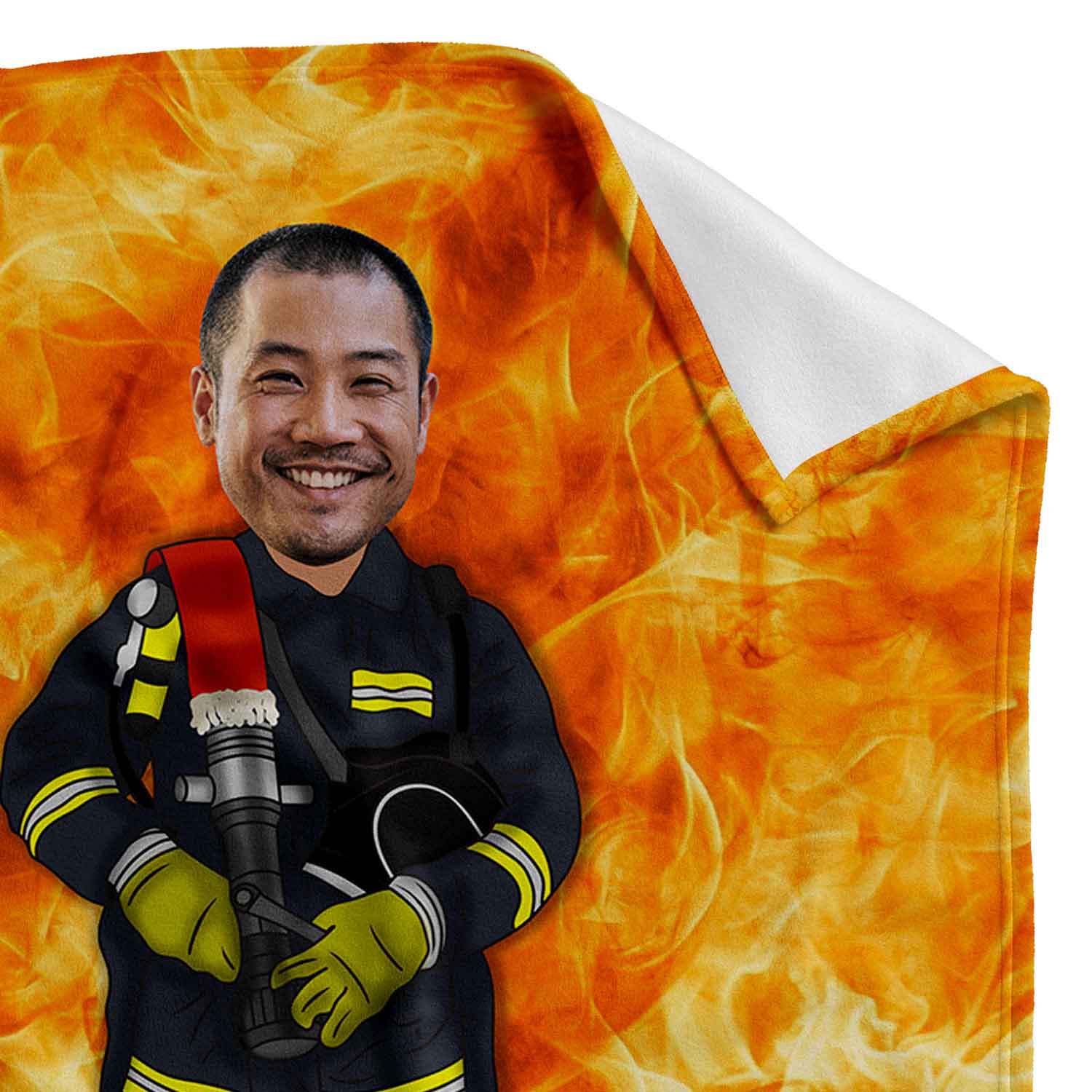 Firefighter (Name) Personalised Blanket