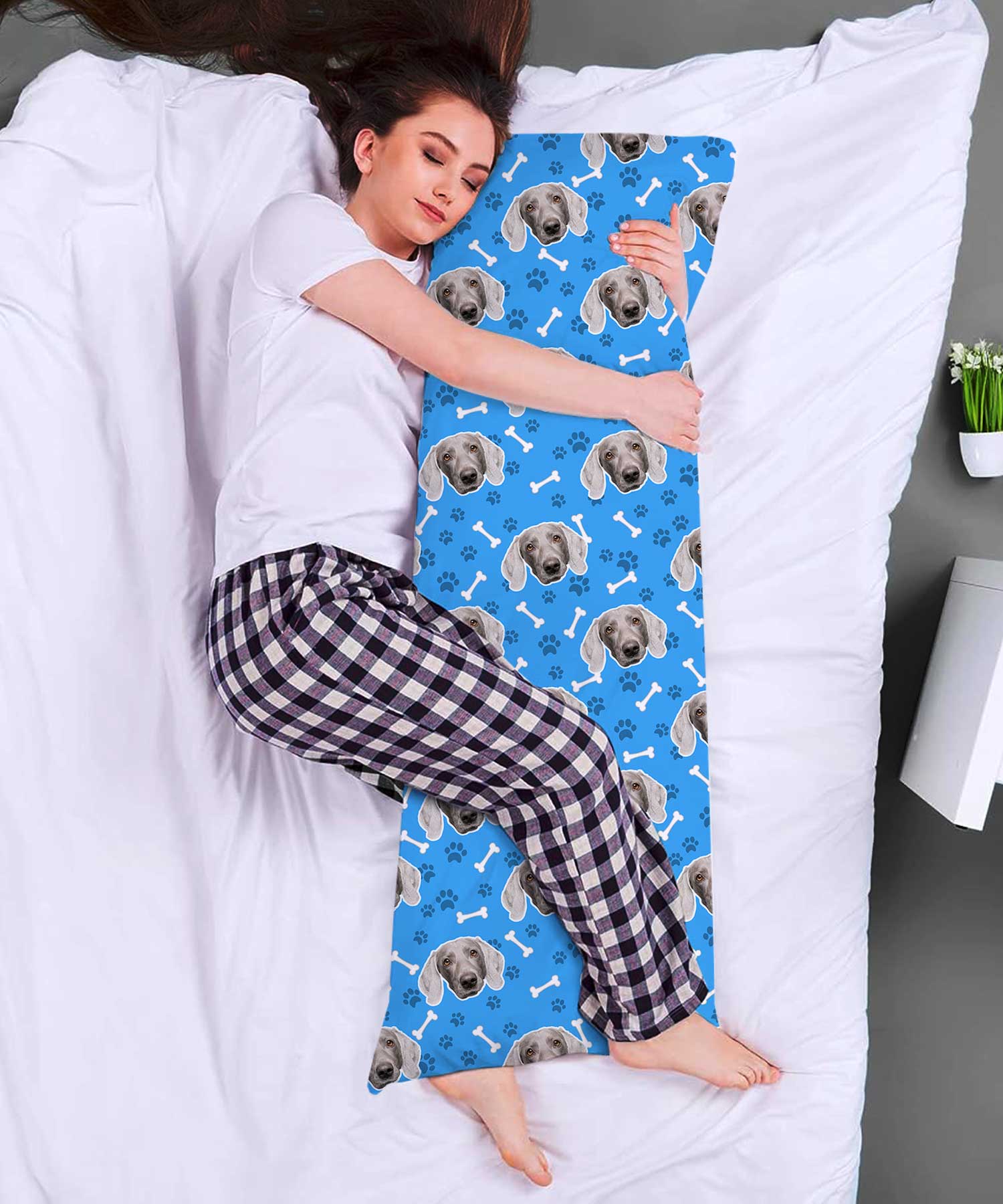 Dog Face Custom Body Pillow