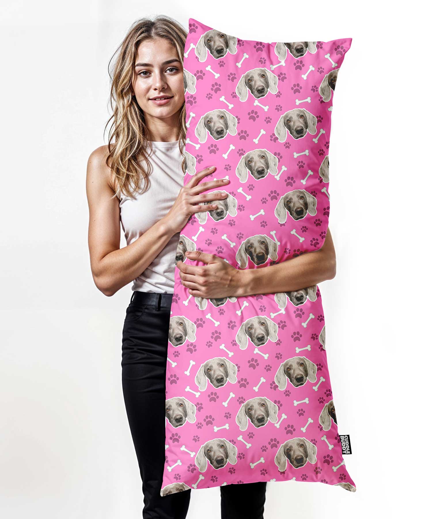 Dog Face Custom Body Pillow