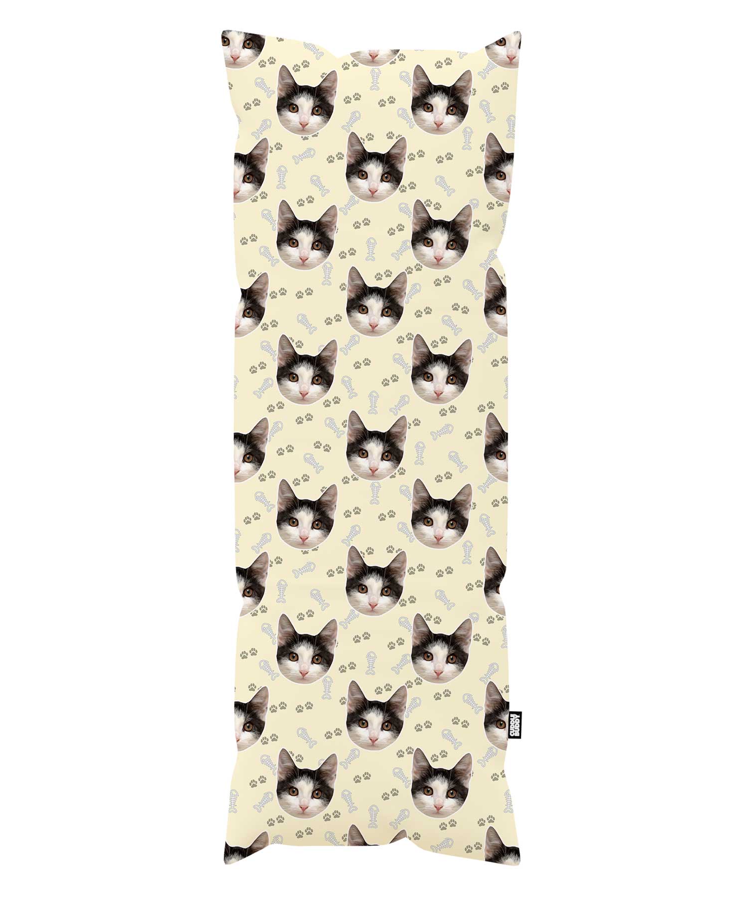 Cat Face Custom Body Pillow