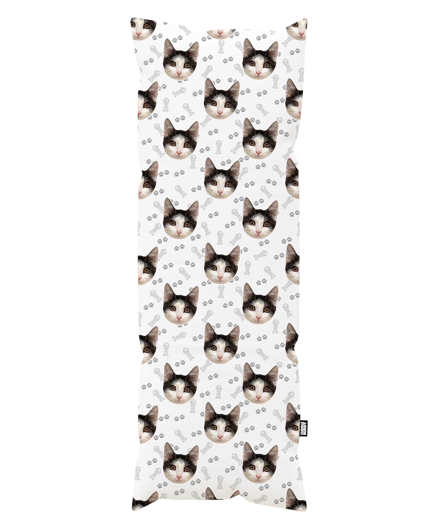 Cat Face Custom Body Pillow