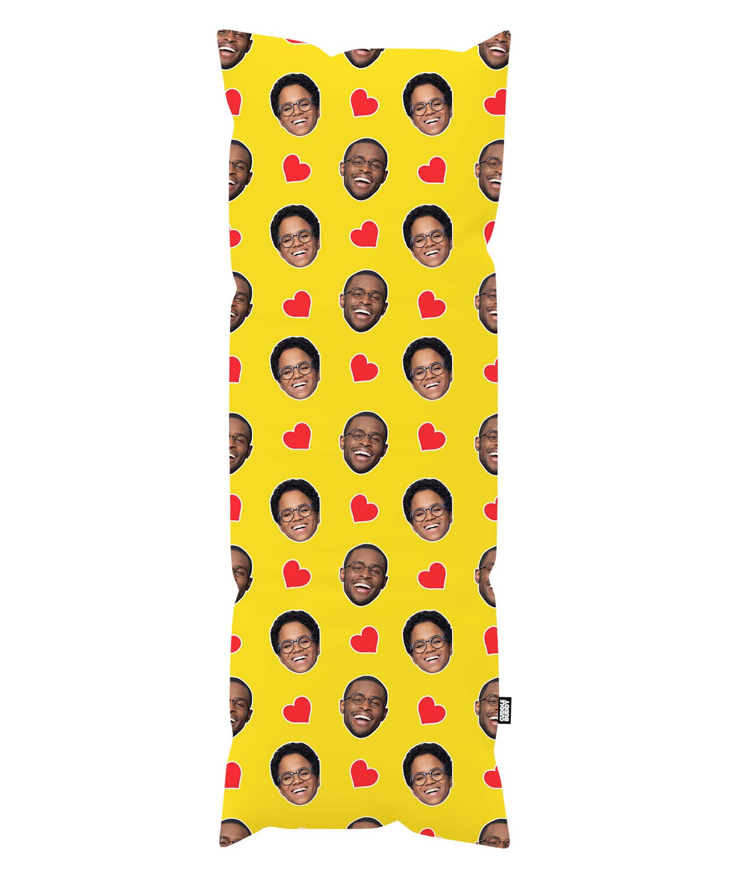 Love Hearts Face Custom Body Pillow