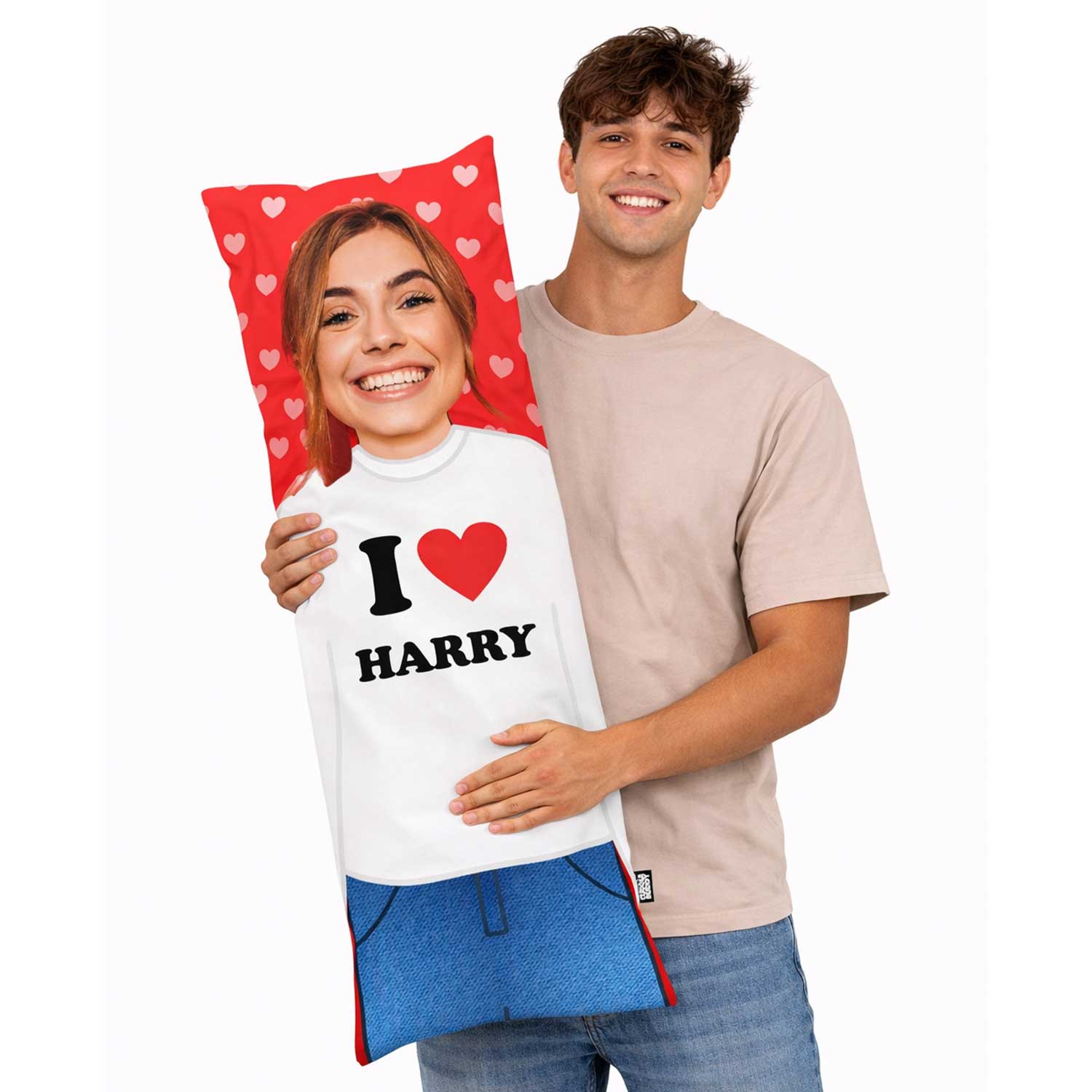 I Heart (Name) Custom Body Pillow