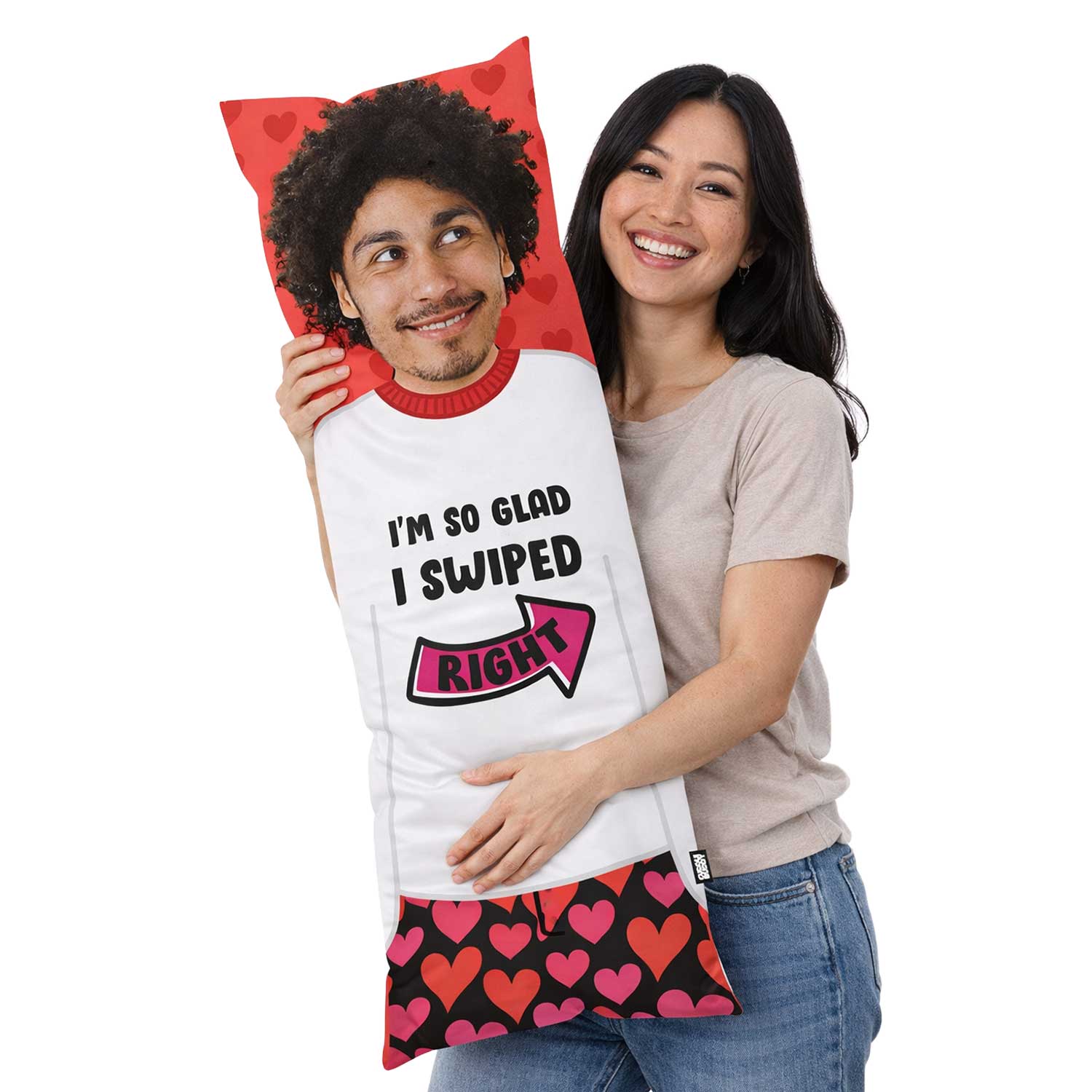 So Glad I Swiped Right Custom Body Pillow